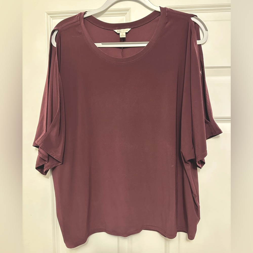Women’s Cato blouse top burgundy